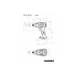Metabo SB 18 LTX BL I aku příklepová vrtačka, 602360650