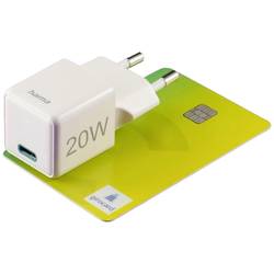 Hama USB nabíječka, USB Power Delivery (USB-PD) , 1x USB-C®, 20.00 W, Dodávka energie, bílá