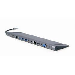Gembird USB-C® dokovací stanice A-CM-COMBO9-01 Vhodné pro značky (dokovací stanice pro notebook): univerzální