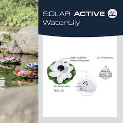 FIAP 3206-5 SOLAR ACTIVE WaterLily 3er SET solární dekorativní osvětlení sada 3 ks LED pevně vestavěné LED bílá, žlutá, červená