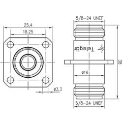Telegärtner 100024110 100024110 N adaptér N zásuvka - N zásuvka 1 ks