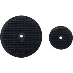 FASTECH® 703-330-Bag podložka s háčkem, k našroubování, háčková část, černá, 4 ks