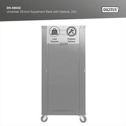 Digitus DN-48002 19palcový rackový vozík 21 U ocelový plech