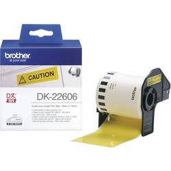 Brother DK-22606 etikety v roli 62 mm x 15.24 m fólie žlutá 1 ks trvalé DK22606 univerzální etikety