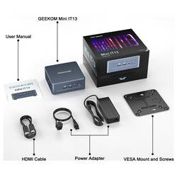 GEEKOM mini PC (HTPC) Mini IT13 Intel® Core™ i9 i9-13900HK 5.4 GHz 16 GB RAM 1 TB SSD Intel Win 11 Pro Mini IT13-i9-01