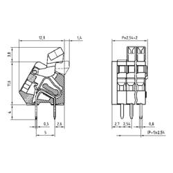 PTR Hartmann 53191050321E pružinová svorkovnice 0.50 mm² Pólů 5 oranžová 1 ks