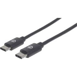 Manhattan USB kabel USB 2.0 USB-C ® zástrčka 0.50 m černá 354868