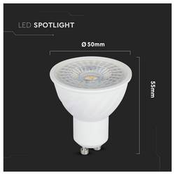 V-TAC 21198 LED reflektor Energetická třída (EEK2021) F (A - G) GU10 6 W = 60 W teplá bílá 1 ks