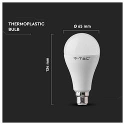 V-TAC 217229 LED Energetická třída (EEK2021) F (A - G) B22 15 W = 100 W 1 ks