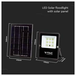 V-TAC VT-55050 6965 Solární LED reflektor 6 W Barvy světla (LED svítidlo): neutrální bílá