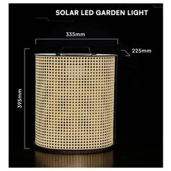 V-TAC 24288 VT-84044 solární zahradní svítidlo LED 1.2 W dřevo, černá