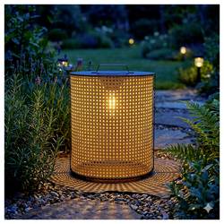 V-TAC 24288 VT-84044 solární zahradní svítidlo LED 1.2 W dřevo, černá