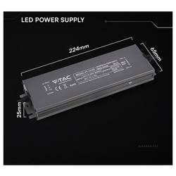 V-TAC VT-13150 napájecí zdroj pro LED konstantní napětí 150 W 12.5 A 12 V/DC bez možnosti stmívání 1 ks