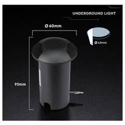 V-TAC VT-1161 211468 LED vestavné svítidlo LED 1 W černá