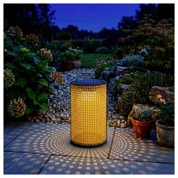 V-TAC 24287 VT-84043 solární zahradní svítidlo LED 1.2 W dřevo, černá