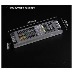 V-TAC VT-13150-S napájecí zdroj pro LED konstantní napětí 150 W 12.5 A 12 V/DC bez možnosti stmívání 1 ks