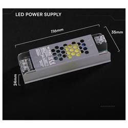 V-TAC VT-24035-S napájecí zdroj pro LED konstantní napětí 36 W 1.5 A 24 V/DC bez možnosti stmívání 1 ks