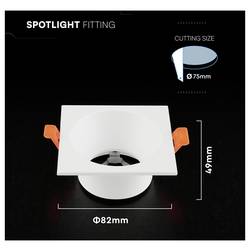V-TAC VT-4203SQ 24224 Vestavný LED rám IP20 bílá