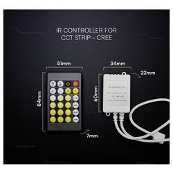 V-TAC 24172 Infračervený LED kontrolér 48 W (max) plast (d x š x v) 60 x 34 x 22 mm 1 ks