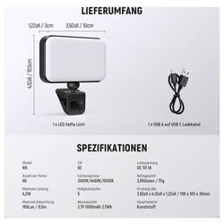 Neewer N6B LED světlo pro smartphone Počet LED=66 dvoubarevné