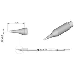 JBC Tools C245775 pájecí hrot dlátový, rovný Délka hrotů 17 mm Obsah 1 ks