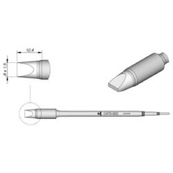 JBC Tools C470036 pájecí hrot dlátový, rovný Délka hrotů 14 mm Obsah 1 ks