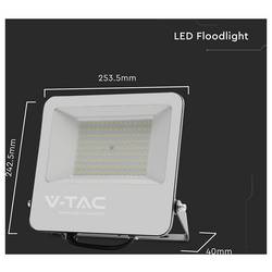 V-TAC VT-44106 23700 LED reflektor Energetická třída (EEK2021): C (A - G) 100 W Barvy světla (LED svítidlo): neutrální bílá