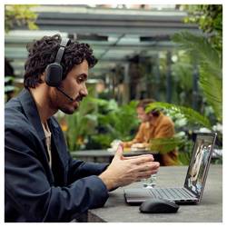 HP Poly Focus 625 Fold Stereo Headset Headset otevřená (On Ear) černá