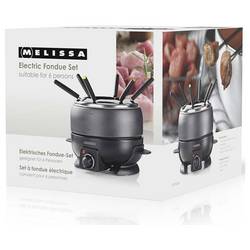 Melissa 16310236 fondue 800 W kabelové připojení, ochrana proti přehřátí černá