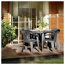 Jardin Cuba SET 4x St.Ses.graph. N01364 sada zahradního nábytku grafit