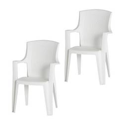 Progarden Eden SET 2x St-Ses weiß M73553 sada zahradního nábytku bílá