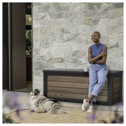 KETER Kissenbox Walnut 570l K261927 Zahradní box vlašský ořech