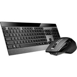 Rapoo 9900M bezdrátový, Bluetooth® sada klávesnice a myše německá, QWERTZ černá