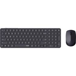 Rapoo 9710M bezdrátový, Bluetooth® sada klávesnice a myše ergonomická německá, QWERTZ černá