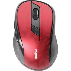 Rapoo M500 myš, přenos bezdrátový, Bluetooth®, 1600 dpi, červená