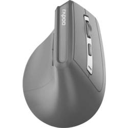 Rapoo EV310M myš, přenos bezdrátový, Bluetooth®, 6 tlačítko, 2400 dpi, šedá