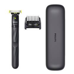 Philips QP1424/65 zastřihovač vousů, zastřihovač ochlupení, přesný zastřihovač, holicí strojek na tvář antracitová