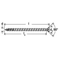 Fischer 574062 šrouby do dřevotřísky 4 mm 20 mm TX Nerezová ocel 200 ks