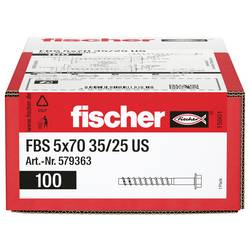 Fischer 579363 šroub do betonu 70 mm vnější šestihran galvanizováno zinkem 100 ks