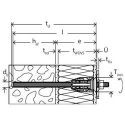 Fischer 575222 systém pro distanční montáže (d) 240 mm pozinkované 20 ks