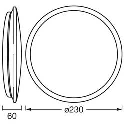 OSRAM HOMELIGHTING Essential Orbis Sensor 230mm 12W 830 White 4058075855106 LED stropní svítidlo s PIR senzorem LED pevně vestavěné LED 12 W