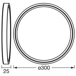 OSRAM HOMELIGHTING 4099854621383 Essential Orbis 300mm 18W 830 White LED stropní svítidlo LED modul pevně vestavěné LED 24 W teplá bílá