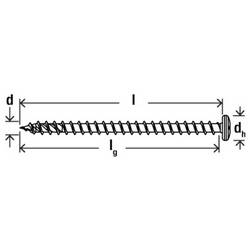 Fischer 574153 šrouby do dřevotřísky 5 mm 50 mm TX Nerezová ocel 50 ks