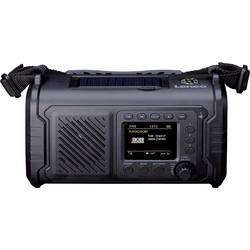 Lenco PDR-055BK PDR-055BK Akumulátorové rádio, DAB+, FM, Bluetooth, DAB+, nouzové rádio, FM, USB, Ruční klika, stolní lampa, funkce alarmu, s akumulátorem,