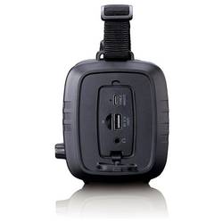 Lenco PDR-055BK PDR-055BK Akumulátorové rádio, DAB+, FM, Bluetooth, DAB+, nouzové rádio, FM, USB, Ruční klika, stolní lampa, funkce alarmu, s akumulátorem,