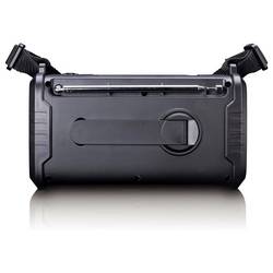 Lenco PDR-055BK PDR-055BK Akumulátorové rádio, DAB+, FM, Bluetooth, DAB+, nouzové rádio, FM, USB, Ruční klika, stolní lampa, funkce alarmu, s akumulátorem,
