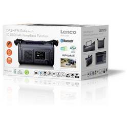 Lenco PDR-055BK PDR-055BK Akumulátorové rádio, DAB+, FM, Bluetooth, DAB+, nouzové rádio, FM, USB, Ruční klika, stolní lampa, funkce alarmu, s akumulátorem,