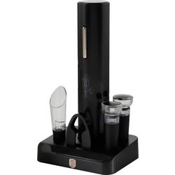 BerlingerHaus otvírák na láhve vína vč. zátky na víno, S ventilátorem na víno černá, růžovozlatá BH/9653