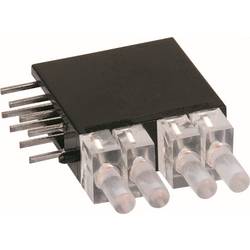 Mentor LED modul zelená, červená 3 mm 20 mcd 70 ° 20 mA 2 V, 2.2 V