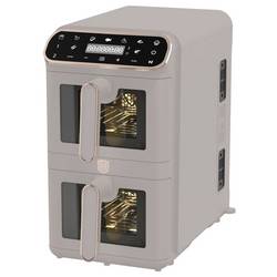 BerlingerHaus BH9804 horkovzdušná fritéza 11 l 2460 W nepřilnavý povlak, horkovzdušný, Kontrolní okénko, funkce časovače, Digitální časovač, 2 samostatné